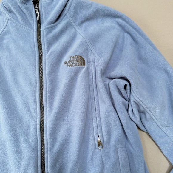 THE NORTH FACE periwinkle blue Wind Pro full zip fleece jacket, women’s M. - Picture 3 of 7